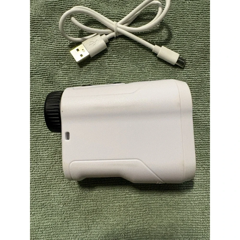REVASRI NK-1000 Laser Rangefinder Golf Hunting USB-C Rechargeable White Compact